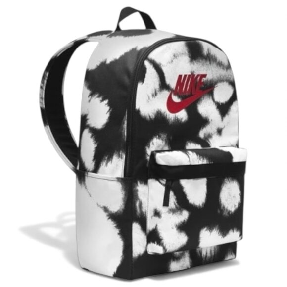 Nike Heritage Backpack White Black Red Laptop Pocket Uni-Sex DO6793 010 (NEW) - Picture 1 of 6